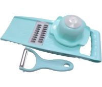 Manual Vegetable Cutter DT-17 5 in 1 kitchen slicer, vegetable slicer for peeling and cutting fruits and vegetables, flat slicer with interchangeable attachments