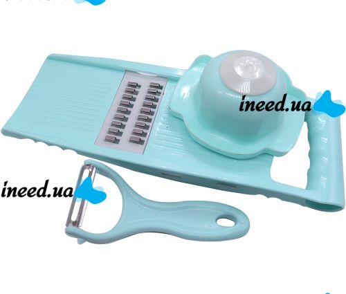 Manual Vegetable Cutter DT-17 5 in 1 kitchen slicer, vegetable slicer for peeling and cutting fruits and vegetables, flat slicer with interchangeable attachments