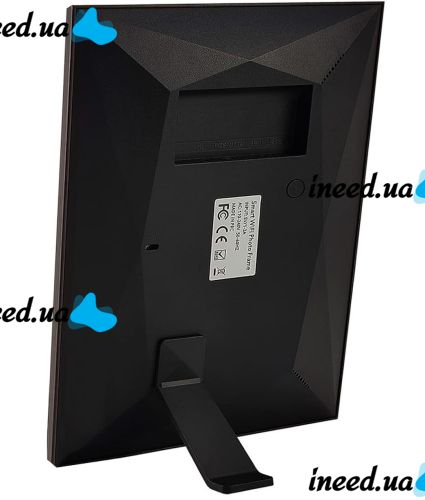 Цифровая акриловая фоторамка Photo Frame Frameo 10.1" 16 ГБ с Wi-Fi сенсорным IPS экраном умная электронная рамка для фото видео с часами Коричневая