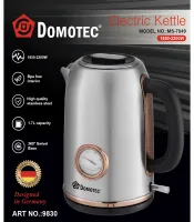 Электрический чайник Domotec MS-7849 на 1.7л настольный дисковый электрочайник Домотек 2200W с термометром и автоматическим отключением от сети