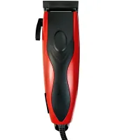 Проводная машинка для стрижки волос Domotec MS-3304 12W профессиональный триммер для окантовки бороды и усов от сети со сменными насадками Красный