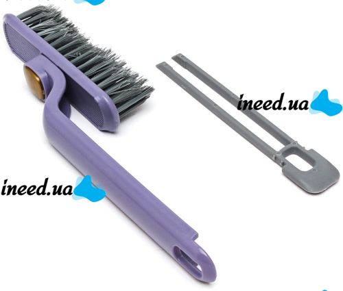 Универсальная щетка для читки щелей Gap brush AND 703 3 в 1 скребок вращающийся на 360 градусов с ручкой для уборки швов, щелей и труднодоступных мест FM227