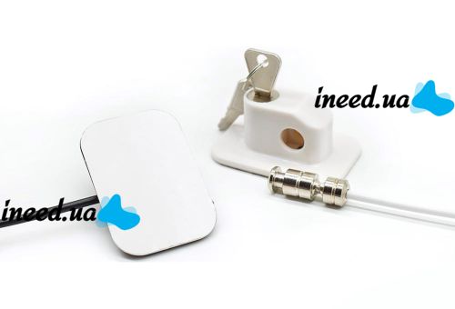 Блокировщик окон с ключом Child Safety Lock AND-93 детский замок безопасности, защита на мебель, шкаф, холодильник, блокиратор с тросом для детей