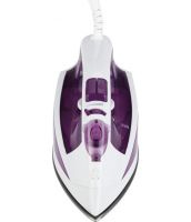  Domotec MS-2201 Electric Steam Iron with 2200W Water Tank Ceramic Sole with Steam and Dry Ironing Mode for Clothes Purple