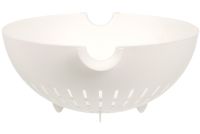 Double Colander with Bowl Mesh Strainer Drain Basket JM-615 2 in 1 Drain Bowl-Colander with Sieve, Plastic Bucket for washing fruits and vegetables Green