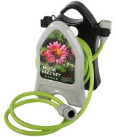 Садовый поливочный набор Roll Garden Hose Reel LY-907 водяной шланг 10 м на катушке с пистолетом распылителем 3/8" комплект для полива 7 режимов