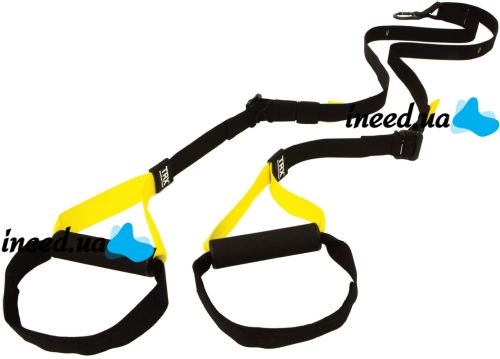 Тренировочные подвесные петли TRX Pro Fit Studio Suspension ремни для силовых тренировок кроссфита, фитнеса и турника всего тела ТРХ Lumo Yellow