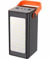 Портативное зарядное устройство Power Bank HOCO J107 90000 mAh 22.5W с фонариком Внешний аккумулятора повербанк Хоко 4USB 1TYPE-C для зарядки Черный
