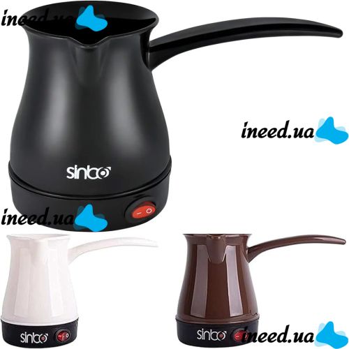 Электрическая турка Sinbo SCM-2928 кофеварка для приготовления кофе 0.3 л 600W, Электротурка для заваривания кофе, Антипригарная Турка-кофеварка
