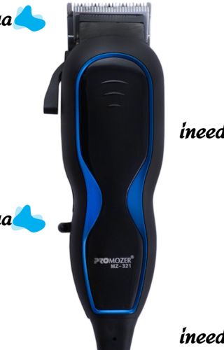 Профессиональная проводная машинка Mozer MZ-321 для стрижки волос с регулировкой длины лезвий и 4 насадками, Сетевая машинка триммер Мозер от сети