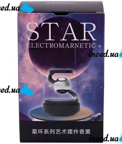 Автомобильный ароматизатор Star Electromarnetic Solar Freshener AND 5309 левитирующий шар на солнечной батарее, освежитель диффузор на панель авто