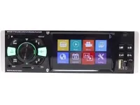 Автомагнитола 1DIN Pioneer 4051AI с дисплеем 4,1" дюймов и пультом ду, Автомобильный плеер Пионер с держателем телефона MP3 USB SD Bluetooth Черная