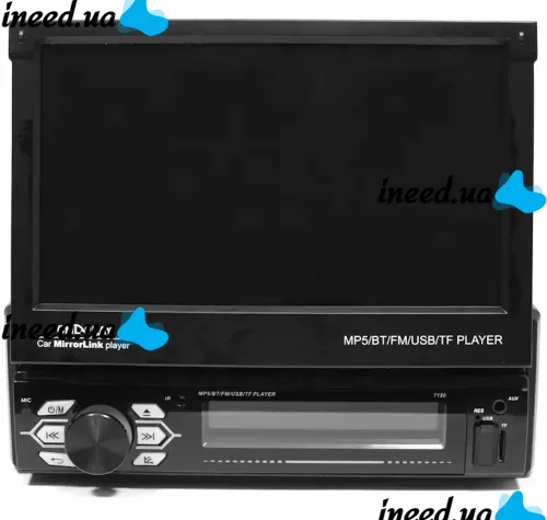 Автомагнитола с выдвижным экраном 7" Bluetooth Car Stereo SWM 9601G Магнитола 1DIN в машину MP5 FM/AM с монитором и камерой заднего вида 9612G