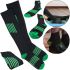Компрессионные гольфы Smart Cyompression Socks высокие облегающие антиварикозные гетры, лечебные чулки от варикоза 2 класс компрессии Черные S/M