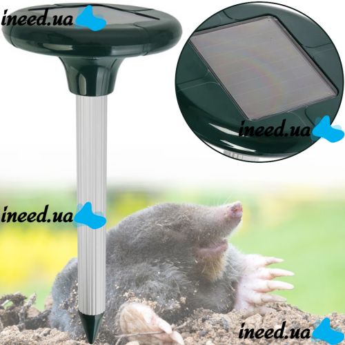 Repeller of moles and rodents on a solar battery Solar Rodent Repeller ultrasonic device mole repeller for repelling pests 6X3.5 cm