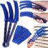 Щітка для віконних жалюзі Window Blind Cleaner Duster Brush потрійна щітка для прибирання та очищення і радіаторів від пилу з насадками з мікрофібри