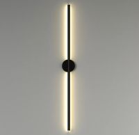 Настенный акумуляторный LED светильник бра Svet SY-16003 60 см с пультом ДУ, Линейный перезаряжаемый ночник на стену Strip light HA-125 11W Черный