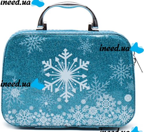 Набор детской косметики Холодное сердце Frozen Makeup Play Set декоративные тени, помада, лаки, корона и перчатки, комплект 17 предметов в чемодане
