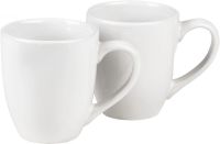 Drip coffee maker for two cups Domotec MS-0706 with 2 ceramic cups, home electric coffee machine for tea and coffee 0.3 L 500W White