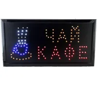 Светодиодная рекламная LED вывеска Чай Кафе 50х25 см информационная торговая табличка для внутренней рекламы, световое табло для кафе и бара от сети