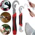 Universal Wrench Snap'n Grip Self-locking Wrench Set of 2 Pieces Manual Repair Tool Kit for Bolts and Nuts