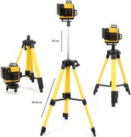 Лазерный уровень DeWalt DCLE34031N 4D 16-линейный зеленый луч на 2 аккумулятора, нивелир для измерения пересечения линий на 360 со штативом в кейсе