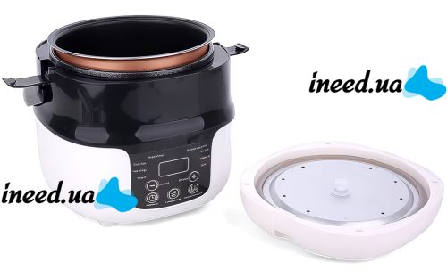 Автомобильная мультиварка Car Electric Rice Cooker M20A 2 л сенсорный мультиповар с подогревом и таймеров 6 режимов от прикуривателя 12V 24V
