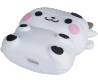 Защитный противоударный чехол Case 3D Cute Cow буренка для наушников Apple AirPods Pro 1, 2 силиконовый кейс Коровка с полной защитой и карабином