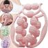 Ring Roller massager Spirill massager AND526 for deep massage of tissues and muscles for neck 15 wheels, Anti-cellulite Hand roller for body