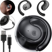 Беспроводные Bluetooth наушники MDR OWS T2 с микрофоном и креплением на уши в кейсе, Сенсорные наушники OWS-JM13 BT с шумоподавлением для телефона