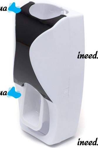 Automatic Toothpaste Dispenser Rong Shuai 300 H0 stand with Holder for 5 toothbrushes, plastic wall dispenser, bathroom kit
