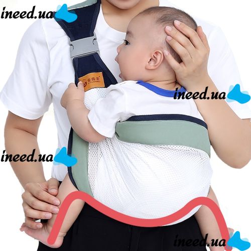 Carrying Backpack for Newborns Baby Sling AND182 Breathable Sling Carrier for Baby, ergo Backpack up to 20 kg, Baby Kangaroo on One Shoulder