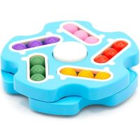 Детский развивающий спиннер Fidget Spinner Magic Cube Розовый, Голубой, вращающаяся волшебная игрушка головоломка для детей от 3 лет, антистресс