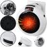 Портативный обогреватель Wonder Heater BD-168 мини тепловентилятор в розетку с терморегулятором и таймером 900W дуйчик от сети с пультом Белый