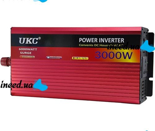Car Voltage Inverter UKC AR-3000M 12V-220V 3000W with Soft Start Function, Auto Voltage Converter 12V 220V 3000W