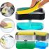 Кухонний диспенсер для губки Soap Pump Sponge Caddy, Натискний дозатор для рідкого мила з підставкою, Органайзер для мочалок з мильницею