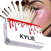 Профессиональный набор кистей для макияжа Kylie Jenner Кисти 12 штук Макияжные кисточки для профессионального макияжа глаз, губ и лица в коробке