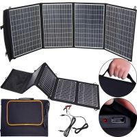 Складная портативная солнечная панель CL ZD18100 100W 18V на 4 секции USB для зарядки телефона Водонепроницаемая гибкая батарея 100Вт для кемпинга