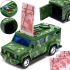 Детская копилка сейф Military Car Safe Box YJ847 купюроприемник, банкомат, электронная военная машинка для денег с кодовым замком на батарейках