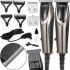 Professional Hair Clipper VGR V-111 3 in 1 Rechargeable Wired Trimmer with Beard and Mustache Attachments with USB Charging 5W Black