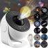 Проектор звездного неба Galaxy Projector 360° Akenori PG-2000 13 в 1 светодиодный галактический ночник с таймером, домашний планетарий 13 космических картриджей
