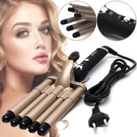 Geemy GM-2933 five-wave curling iron 17 mm ceramic coated five-wave curling iron Geemy Hollywood curl styling device