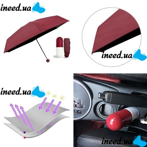 Компактный зонт-капсула Capsule Umbrella, Карманный зонт капсула в футляре, Капсульный складной мини зонтик