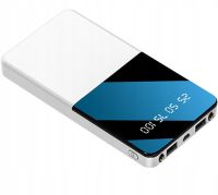 Зарядное устройство УМБ Power Bank 20000 mAh Xiaomi Power Quantus MI 2.1C 2xUSB повербанк с фонариком, Внешний аккумулятор батарея для телефона