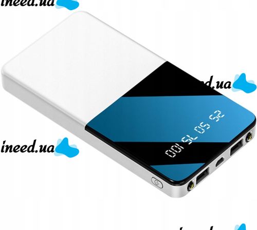 Зарядное устройство УМБ Power Bank 20000 mAh Xiaomi Power Quantus MI 2.1C 2xUSB повербанк с фонариком, Внешний аккумулятор батарея для телефона