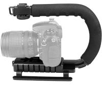 Стабилизатор ручка Gimbal AY-49U с креплением для фотоаппарата и телефона с Bluetooth микрофоном и LED лампой для селфи и видео с пультом ДУ