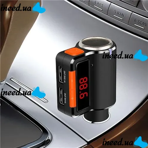 Автомобильный FM трансмиттер передатчик Bluetooth MP3 S 21, Авто ФМ блютуз модулятор в машину с зарядкой 3.1 A, Автомобильное зарядное устройство