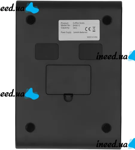 Кухонные сенсорные весы Coffee Scale EK6012 до 5 кг, аккумуляторные весы для взвешивания кофе с LED-дисплеем, таймером и плоской платформой 4058