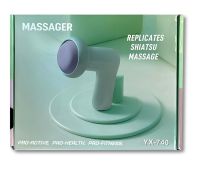 Антицеллюлитный массажер Deep Massager YX-740 24W ручной аккумуляторный вибромассажер, лимфодренажный пистолет для всего тела 4 насадки от USB