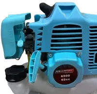 Бензиновая газонокосилка Krafftec КRА-6500 с двухтактным двигателем для покоса травы и кустов, Бензиновый триммер 6.5 кВт для стрижки сада и газона